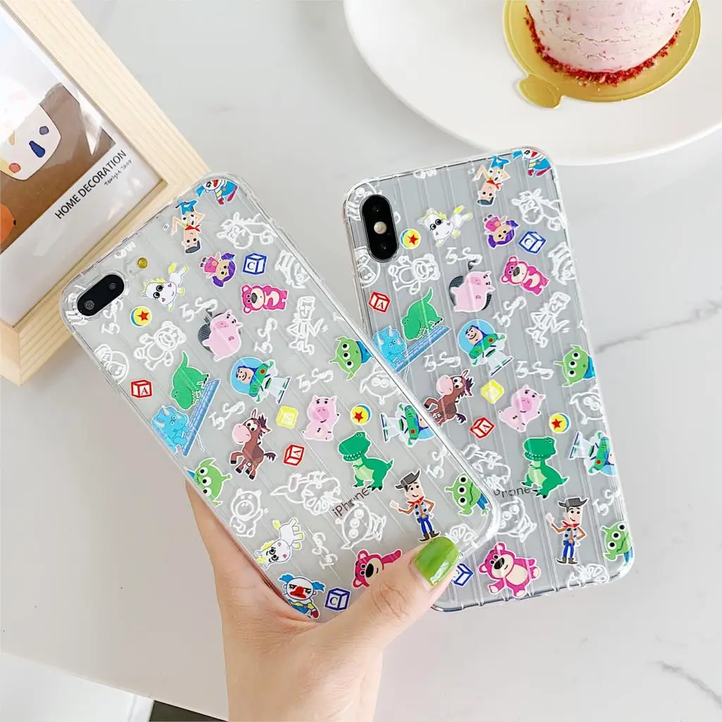 Classic cute cartoon funny toy story mobile phone case for iphone Xs MAX XR X 6 6s 7 8 plus soft luggage TPU back cover
Classic cute cartoon funny toy story mobile phone case for iphone Xs MAX XR X 6 6s 7 8 plus soft luggage TPU back cover