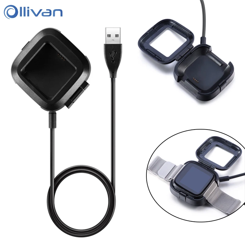 For Fitbit Versa USB Charging Cable Data Cradle Dock Cord 1m/3.3ft Black Plastic Cable Smart Watch USB Charger Cable Accessories
For Fitbit Versa USB Charging Cable Data Cradle Dock Cord 1m/3.3ft Black Plastic Cable Smart Watch USB Charger Cable Accessories