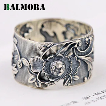 BALMORA 100% Real 999 Pure Silver Flower Resizable Rings for Women Mother Party Gift Retro Fashion Thai Silver Jewelry SY21968
BALMORA 100% Real 999 Pure Silver Flower Resizable Rings for Women Mother Party Gift Retro Fashion Thai Silver Jewelry SY21968