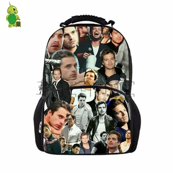Avengers Winter Soldier Sebastian Stan Collages Backpack Large Capacity School Bags for Teenagers Daily Backpack Travel Bags
Avengers Winter Soldier Sebastian Stan Collages Backpack Large Capacity School Bags for Teenagers Daily Backpack Travel Bags