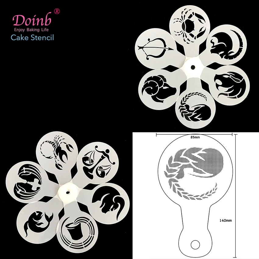 12Pcs Constellation Cappuccino Mold Coffee Milk Cake Moulds Cupcake Stencil Template Barista Strew Pad Duster Spray Tools FQ4182
12Pcs Constellation Cappuccino Mold Coffee Milk Cake Moulds Cupcake Stencil Template Barista Strew Pad Duster Spray Tools FQ4182