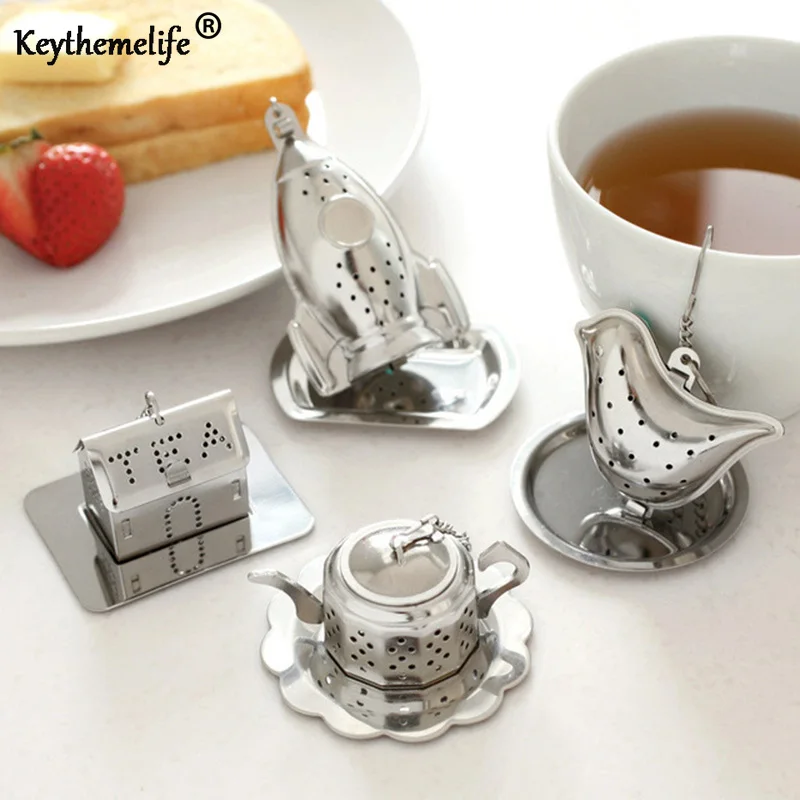 Tea Infuser Strainer Stainless Steel health 4options model life Loose Leaf Herbal Spice Filter Rocket Teapot tea house EA
Tea Infuser Strainer Stainless Steel health 4options model life Loose Leaf Herbal Spice Filter Rocket Teapot tea house EA