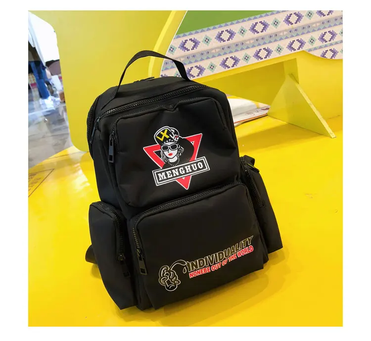 Menghuo Fashion Backpack School Bags for Teenage Girls Cute Travel Shoulder Backpack Bags Oxford Print Rucksack Laptop Backpack_34-1_16