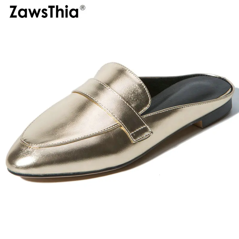 ZawsThia 2019 summer silver gold casual woman flats shoes ladies slip-on slides women outdoor slippers mules big size 33-43 42
ZawsThia 2019 summer silver gold casual woman flats shoes ladies slip-on slides women outdoor slippers mules big size 33-43 42