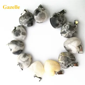 Gazelle Top Selling Fashion Heart Natural Stone Charms Healing Crazy Agates Pendant For Women Party Gift Jewelry Making 50PCS
Gazelle Top Selling Fashion Heart Natural Stone Charms Healing Crazy Agates Pendant For Women Party Gift Jewelry Making 50PCS