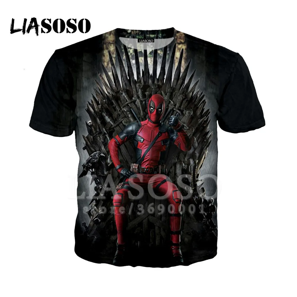 LIASOSO 3D Print Women Men Movie Comics Superman Deadpool Black Panther Tshirt Summer T-shirt Hip Hop Casual Short Sleeve X1323
LIASOSO 3D Print Women Men Movie Comics Superman Deadpool Black Panther Tshirt Summer T-shirt Hip Hop Casual Short Sleeve X1323