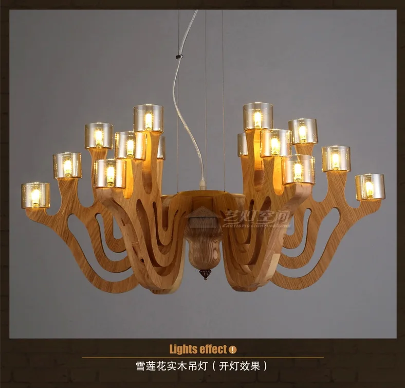 European Vintage Personality 18/27 Lights Art Wooden Snow Lotu Pendant Light Dining Room Decoration Light Free Shipping
European Vintage Personality 18/27 Lights Art Wooden Snow Lotu Pendant Light Dining Room Decoration Light Free Shipping