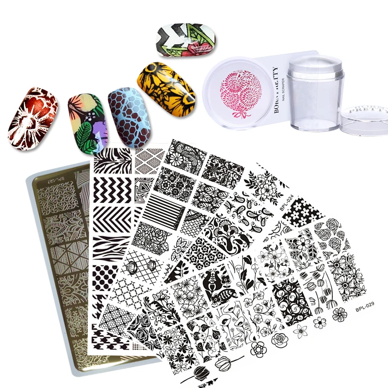 BORN PRETTY 7Pcs/Set Flower Illusion Tulip Theme Nail Art Stamp Template Image Plate Manicure Nail Stamp Scraper Stamper Kits
BORN PRETTY 7Pcs/Set Flower Illusion Tulip Theme Nail Art Stamp Template Image Plate Manicure Nail Stamp Scraper Stamper Kits