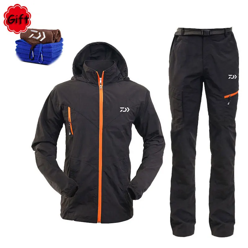 Men Spring Summer Fishing Clothing Breathable Sun UV Protection Outdoor Sportswear Clothes Fishing Shirt Pants Free Gift Towel
Men Spring Summer Fishing Clothing Breathable Sun UV Protection Outdoor Sportswear Clothes Fishing Shirt Pants Free Gift Towel