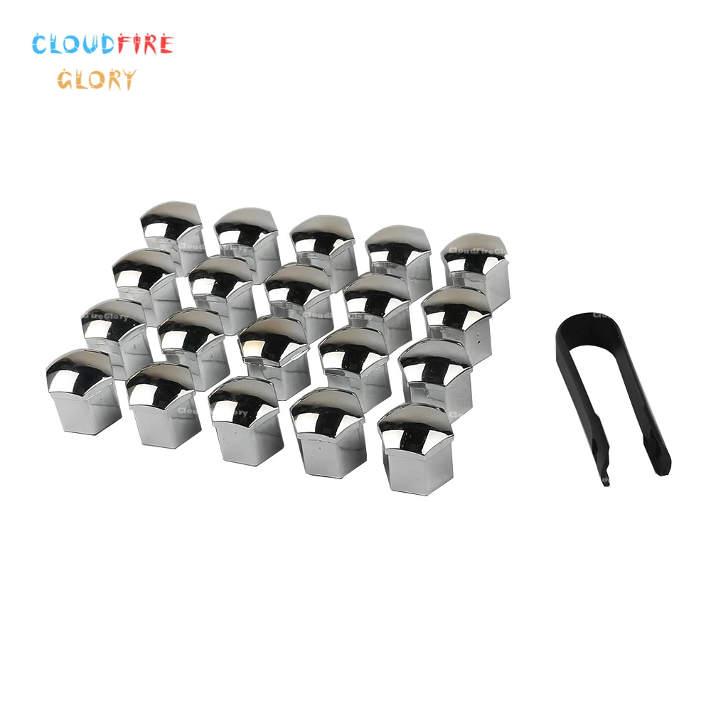 CloudFireGlory 20x Silver Color Car Styling Wheel Nut Protection Auto Hub Screw Bolt Head Cover Tire Protector 19mm+Remover Tool
CloudFireGlory 20x Silver Color Car Styling Wheel Nut Protection Auto Hub Screw Bolt Head Cover Tire Protector 19mm+Remover Tool