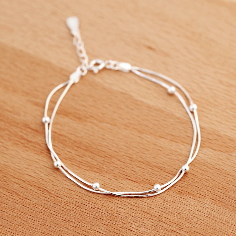 2019 Brand Fashion 925 Sterling Silver Layered Beads Bracelets For Women New Designer S925 Charms Bracelets Bijoux Wholesale
2019 Brand Fashion 925 Sterling Silver Layered Beads Bracelets For Women New Designer S925 Charms Bracelets Bijoux Wholesale