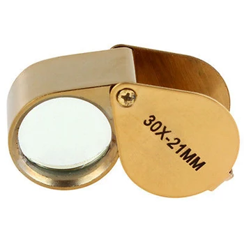 Fashion Jewelry Tools Vintage Gold ColorColor Folding 30X 21mm Jewellery Loupe Magnifier Pocket Magnifying Glass
Fashion Jewelry Tools Vintage Gold ColorColor Folding 30X 21mm Jewellery Loupe Magnifier Pocket Magnifying Glass