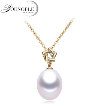 Genuine 18K Gold Pendant Freshwater Water drop Pearl for Women,Trendy 925 Silver Necklace Chain Girl Gift Anniversary in Box P01
Genuine 18K Gold Pendant Freshwater Water drop Pearl for Women,Trendy 925 Silver Necklace Chain Girl Gift Anniversary in Box P01