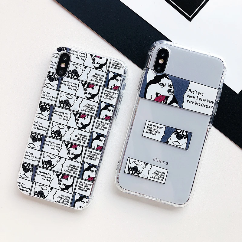 Cartoon Cute Funny Dog TPU Phone Case For iPhone 11 Pro XS MAX XR X 8 7 6 6s Plus Case Silicone Transparent Back Cover Fundas
Cartoon Cute Funny Dog TPU Phone Case For iPhone 11 Pro XS MAX XR X 8 7 6 6s Plus Case Silicone Transparent Back Cover Fundas