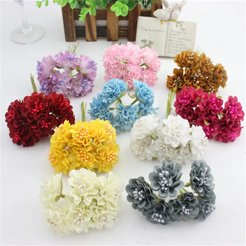 6pcs/lot Mini Silk Artificial Rose Bouquet Wedding Decoration Paper Flower For DIY Scrapbooking Flower Ball Cheap Flores
6pcs/lot Mini Silk Artificial Rose Bouquet Wedding Decoration Paper Flower For DIY Scrapbooking Flower Ball Cheap Flores