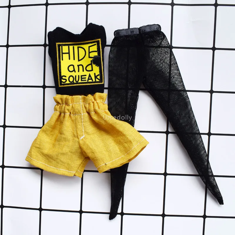 1 Set 1/6 Doll's Fashion Vest and Yellow High Waist Shorts Clothes for Blyth Azone Licca Doll Pants Accessories
1 Set 1/6 Doll's Fashion Vest and Yellow High Waist Shorts Clothes for Blyth Azone Licca Doll Pants Accessories