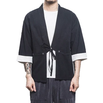 2019 Summer Men Harajuku shirts Mens Chinese Style Cardigan Shirts Men Kimono Open Stitch Shirt Male Three Quarter Linen Shirt
2019 Summer Men Harajuku shirts Mens Chinese Style Cardigan Shirts Men Kimono Open Stitch Shirt Male Three Quarter Linen Shirt