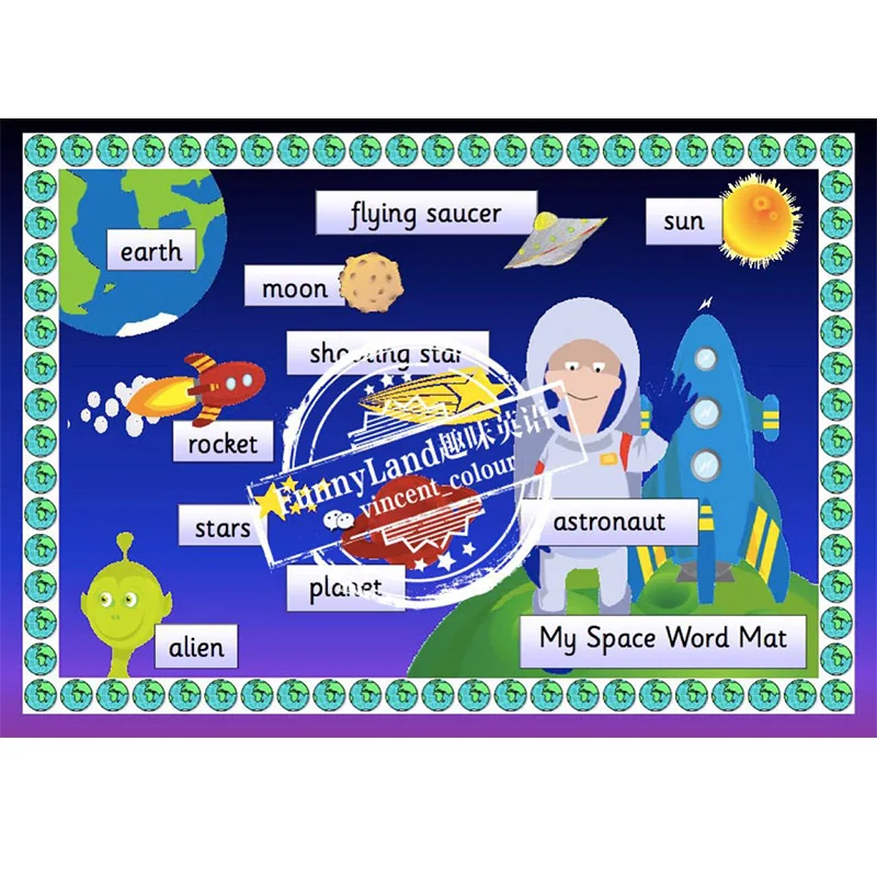 6pcs Set Transportation Space Park Midnight Seabed Kindergarten