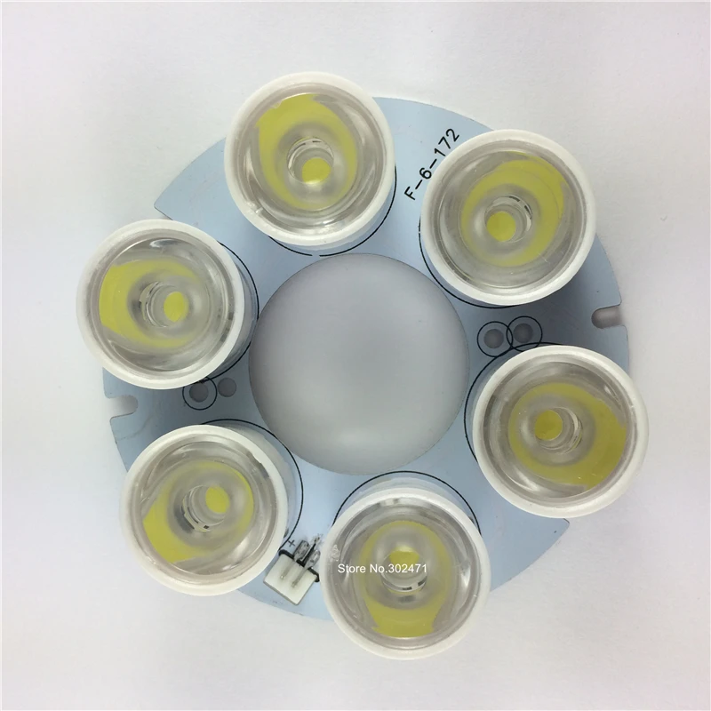 90D White light LED board 6x IR LED board for CCTV cameras night vision CY-WL6L9090D
90D White light LED board 6x IR LED board for CCTV cameras night vision CY-WL6L9090D