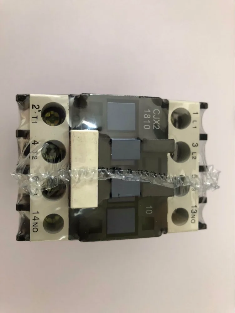 

CJX2-1810 LC1 AC Contactor 18A 3 Phase 3-Pole NO Coil Voltage 380V 220V 110V 36V 24V 50/60Hz Din Rail Mounted 3P+1NO Normal Open