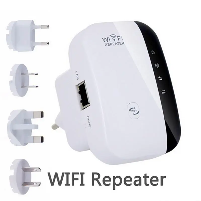 White Wireless WiFi Repeater AC 110-240V WiFi Range Extender Super Booster 300Mbps Superboost Boost Speed Wireless
White Wireless WiFi Repeater AC 110-240V WiFi Range Extender Super Booster 300Mbps Superboost Boost Speed Wireless