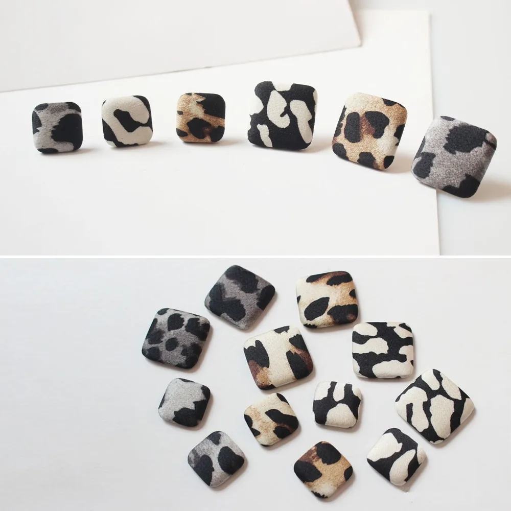 New arrived 50pcs/lot color Leopard print geometry square shape flatback Cloth buckle diy jewelry earring/garment accessory
New arrived 50pcs/lot color Leopard print geometry square shape flatback Cloth buckle diy jewelry earring/garment accessory
