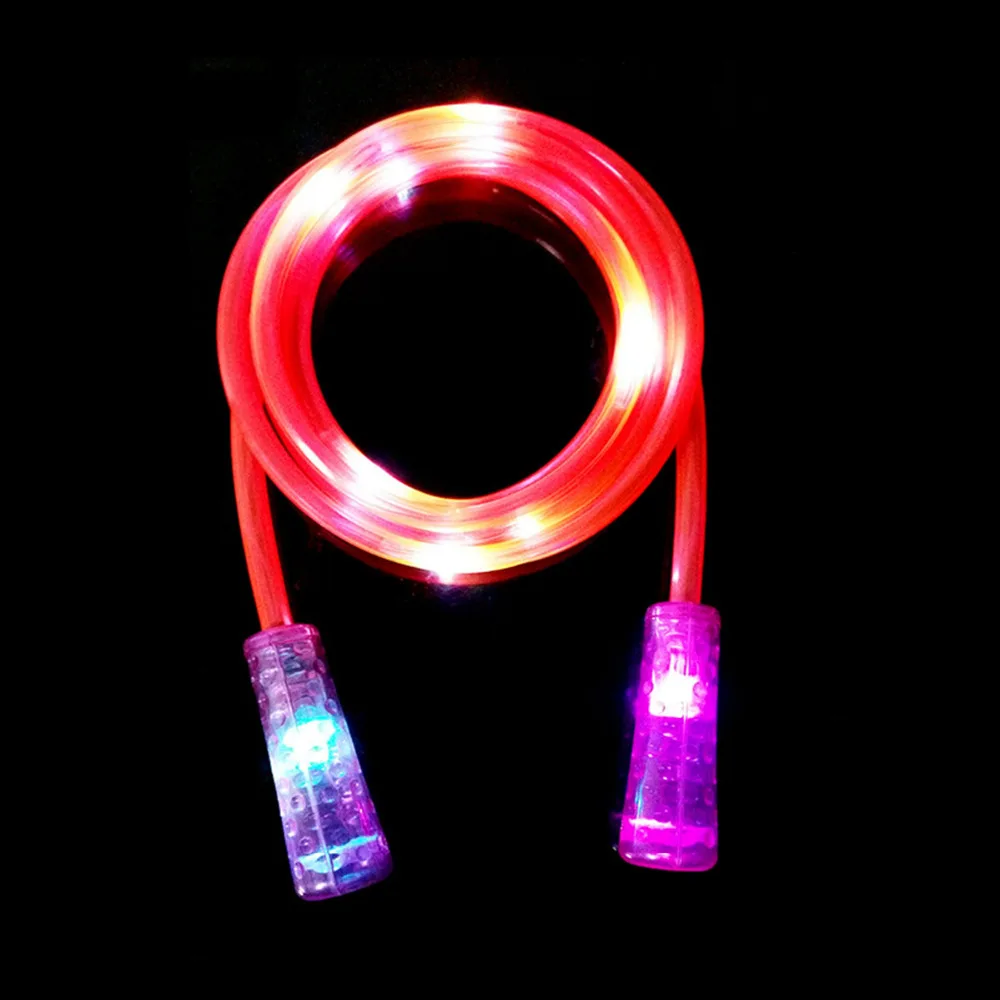 

2.5M Kids Toys Fitness Bodybuilding Exercise Colorful Changing LED Flashing Light Up Glow Skipping Jump Rope skipping jump rope