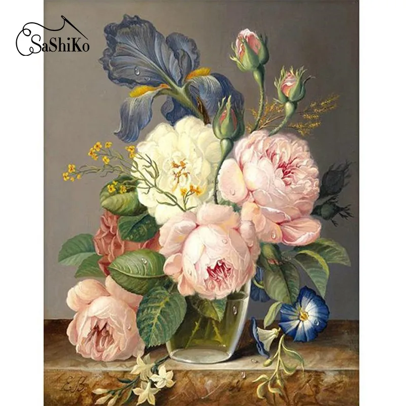 SASHIKO 100% Full square/Round DIY 5D Flower Diamond Painting Cross Stitch Embroidery Patterns Home Decoration Painting
SASHIKO 100% Full square/Round DIY 5D Flower Diamond Painting Cross Stitch Embroidery Patterns Home Decoration Painting