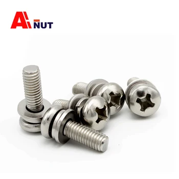 m1.6 m2 m2.5 m3 m4 m5 m6 pan head screw double washers assembly cross recess bolt ,304 stainless steel micro bolt fasteners
m1.6 m2 m2.5 m3 m4 m5 m6 pan head screw double washers assembly cross recess bolt ,304 stainless steel micro bolt fasteners