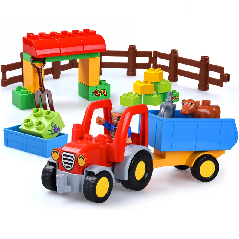 Big Size Brick Compatible Legoing Duplo Farm Tractor Block Set farmer Kids Building Toy 25Pcs
Big Size Brick Compatible Legoing Duplo Farm Tractor Block Set farmer Kids Building Toy 25Pcs