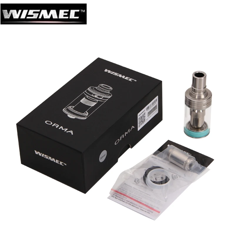 Original Wismec ORMA 3.5ml Capacity Top Airflow Control Side-Filling Atomizer Vape with DS NC & DS Dual 0.25ohm Coil Head
Original Wismec ORMA 3.5ml Capacity Top Airflow Control Side-Filling Atomizer Vape with DS NC & DS Dual 0.25ohm Coil Head