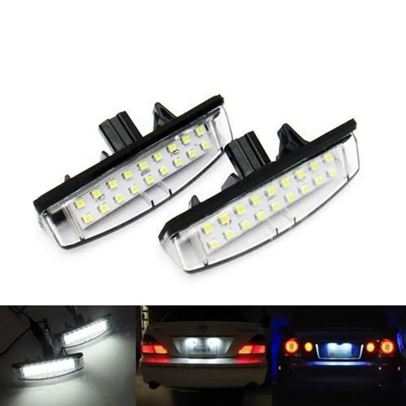 2Pcs/Set LED Number License Plate Lights For Mitsubishi Colt plus Grandis 18SMD Error Free Pure White Color
2Pcs/Set LED Number License Plate Lights For Mitsubishi Colt plus Grandis 18SMD Error Free Pure White Color