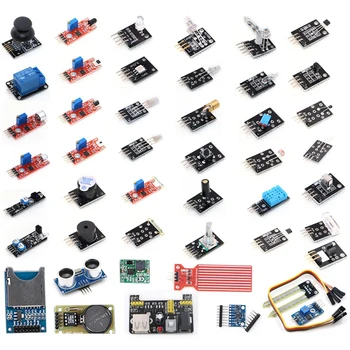 Free Shipping 45 in 1 Sensors Modules Starter Kit, better than 37in1 sensor kit