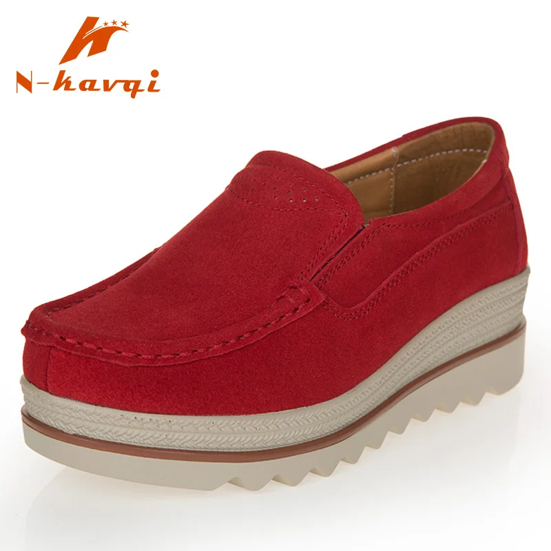 NKAVQI Brand Spring Moccasins Women Casual Shoes Loafers Ladies Ballet Cow Suede Leather Flat Platform Shoes Women Moccasins
NKAVQI Brand Spring Moccasins Women Casual Shoes Loafers Ladies Ballet Cow Suede Leather Flat Platform Shoes Women Moccasins