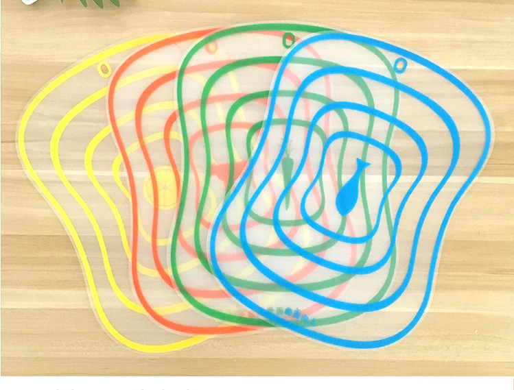 Description Picture 2 of item1PC Kitchen Transparent Cutting Board Vegetable Chopping Board Frosted Plastic Chopping Board Multifunctional Table Board