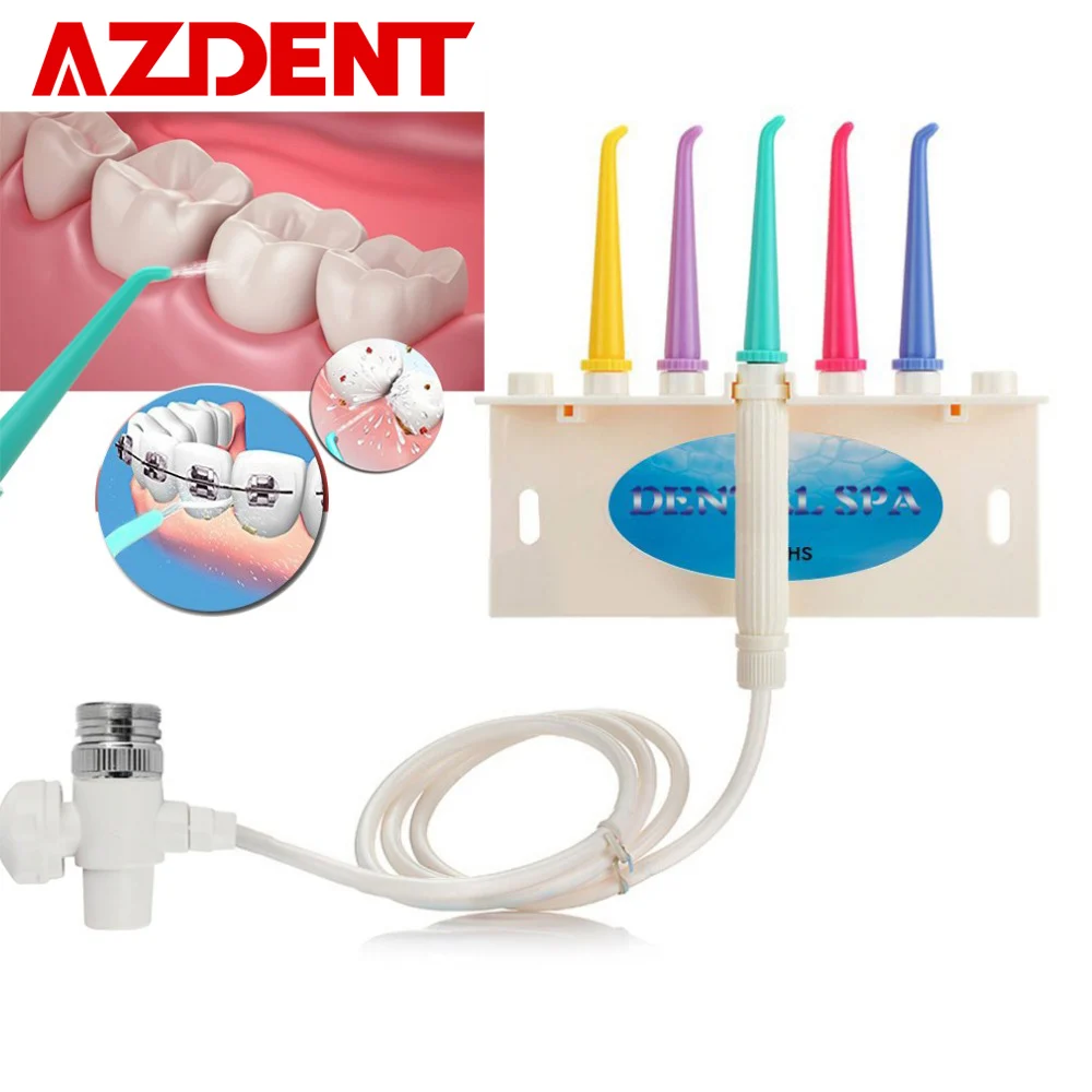 AZDENT Faucet Water Dental Flosser Oral Irrigator Water Jet Floss Pick Oral Irrigation Tooth SPA Cleaner Whitening Family Use
AZDENT Faucet Water Dental Flosser Oral Irrigator Water Jet Floss Pick Oral Irrigation Tooth SPA Cleaner Whitening Family Use