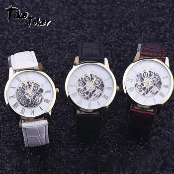 Tike Toker,Watches Men Rreloj Hombre Golden hollow watch, Luxury Casual steel Business Imitate Mechanical Watch Male clock relog
Tike Toker,Watches Men Rreloj Hombre Golden hollow watch, Luxury Casual steel Business Imitate Mechanical Watch Male clock relog