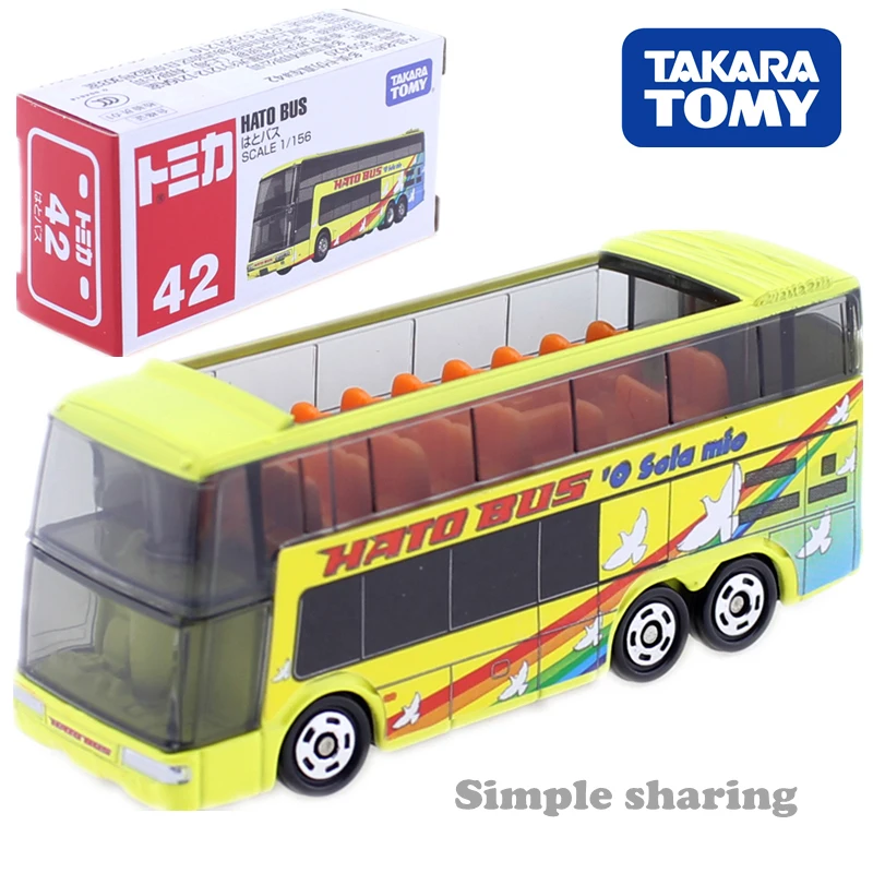 Takara tomy Tomica Hato Bus 1:56 No. 42 Diecast hot pop funny Car toy model kit miniature kids toys Collectables new
Takara tomy Tomica Hato Bus 1:56 No. 42 Diecast hot pop funny Car toy model kit miniature kids toys Collectables new