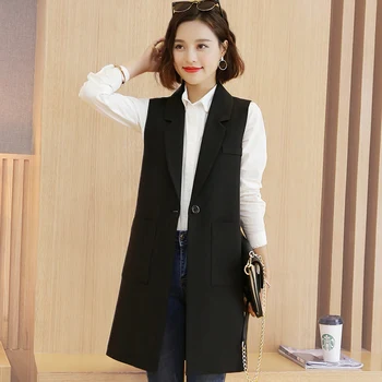 Women Vest Sleeveless Autumn Slim Vest Women Plus Size 5XL Vests And Waistcoats Women Long Vest Sleeveless Women Jackets
Women Vest Sleeveless Autumn Slim Vest Women Plus Size 5XL Vests And Waistcoats Women Long Vest Sleeveless Women Jackets