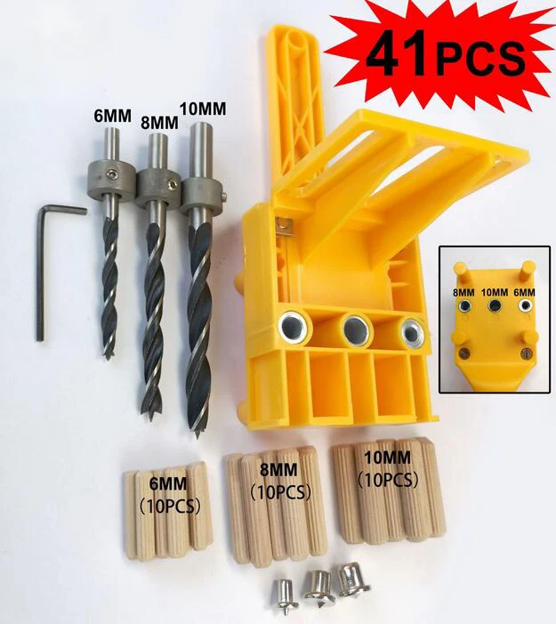 Woodworking Dowel Jig fits 6 8 10mm Drill Guide Metal Sleeve Wood Drilling Doweling Hole Saw Tools Handheld Jigs
Woodworking Dowel Jig fits 6 8 10mm Drill Guide Metal Sleeve Wood Drilling Doweling Hole Saw Tools Handheld Jigs