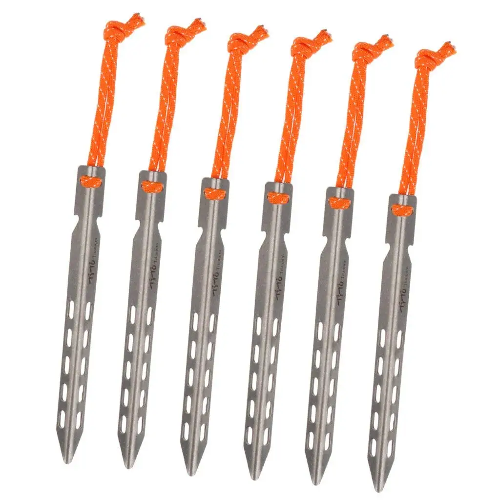 TiTo 6pcs Titanium Tent Peg V Shape titanium Spike Windproof Outdoor Camping titanium tent nail Accessories Titanium Tent stake
TiTo 6pcs Titanium Tent Peg V Shape titanium Spike Windproof Outdoor Camping titanium tent nail Accessories Titanium Tent stake