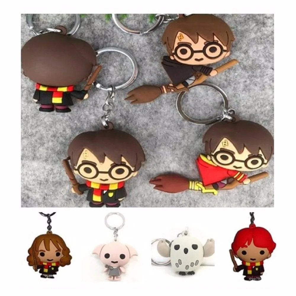 HOT Harri Potter Hermione Action Figure PVC Keychain ToyS Dumbledore Ron Weasley Snap Dobby figure PVC Key Ring gifts toy
HOT Harri Potter Hermione Action Figure PVC Keychain ToyS Dumbledore Ron Weasley Snap Dobby figure PVC Key Ring gifts toy