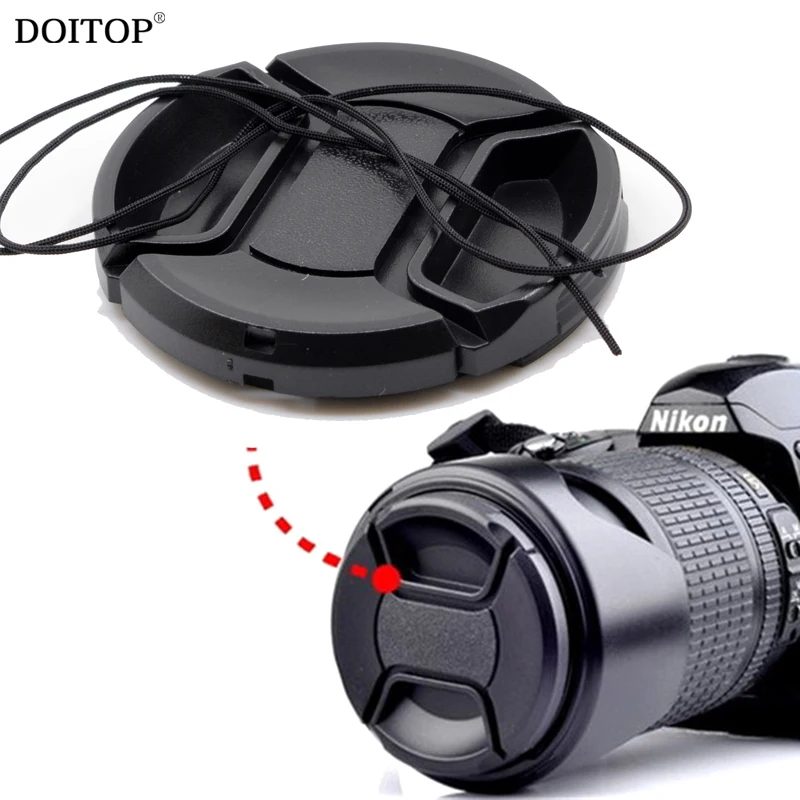 

DOITOP Camera Lens Cap Protection Cover With Anti-lost Rope 37mm/49mm/52mm/55mm/58mm/62mm/67mm/72mm/77mm for Canon Nikon Sony