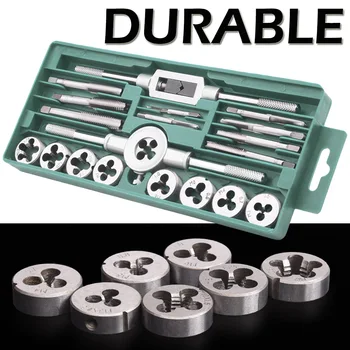 20pcs Tap Dies Set 1/16''--1/2'' NC Screw Thread Plugs Taps Carbon Steel Hand Screw Taps Hand Tools 
20pcs Tap Dies Set 1/16''--1/2'' NC Screw Thread Plugs Taps Carbon Steel Hand Screw Taps Hand Tools
