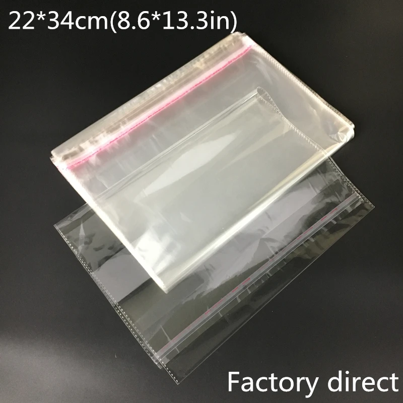 22*34cm(8.6*13.3in)100pcs Self Adhesive Seal Packing Plastic Bags Clear Transparent Resealable Cellophane Opp Bag BOPP Poly Bags
22*34cm(8.6*13.3in)100pcs Self Adhesive Seal Packing Plastic Bags Clear Transparent Resealable Cellophane Opp Bag BOPP Poly Bags