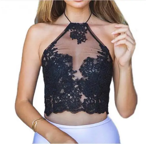 2018 Summer Women Vest Strapless Stitching lace Casual Ladies Shirts Sexy Backless Strap Halter Blouse Crop Tops Ladies' Vest
2018 Summer Women Vest Strapless Stitching lace Casual Ladies Shirts Sexy Backless Strap Halter Blouse Crop Tops Ladies' Vest