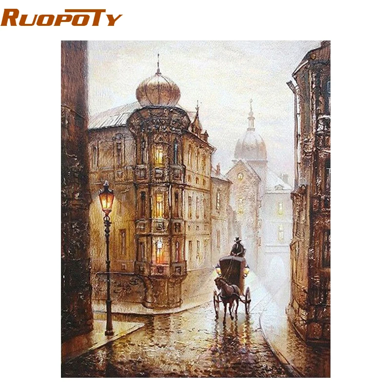 RUOPOTY Frame Painting By Numbers Abstract Vintage Wall Decor Diy Picture Oil Painting On Canvas For Home Decor Europe Street
RUOPOTY Frame Painting By Numbers Abstract Vintage Wall Decor Diy Picture Oil Painting On Canvas For Home Decor Europe Street