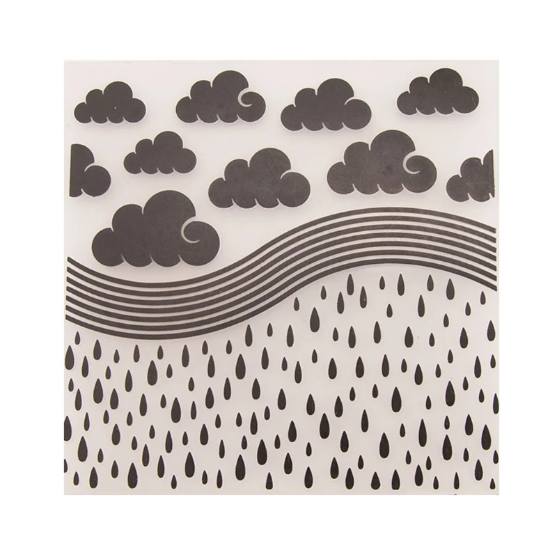 Plastic Embossing Folder Template For DIY Scrapbook Photo Album Card Cloud Rain Embossing Folder Plastic Scrapbooking #2
Plastic Embossing Folder Template For DIY Scrapbook Photo Album Card Cloud Rain Embossing Folder Plastic Scrapbooking #2