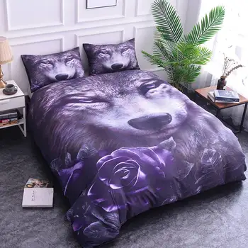 ZEIMON 3D Digital Wolfs With Flowers Printing Bedding Sets Polyester Soft Duvet Cover Home Textiles For Bedroom Decoration
ZEIMON 3D Digital Wolfs With Flowers Printing Bedding Sets Polyester Soft Duvet Cover Home Textiles For Bedroom Decoration