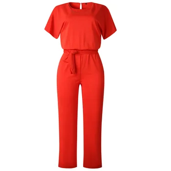 Wontive Red Work Office Women Jumpsuit 2019 Spring Fashion Sexy Overall Loose Solid Long Playsuit Lace Up Sashes Jumpsuit
Wontive Red Work Office Women Jumpsuit 2019 Spring Fashion Sexy Overall Loose Solid Long Playsuit Lace Up Sashes Jumpsuit
